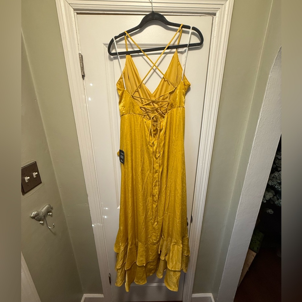 Lulu's Radiant Yellow Backless Dress - Picture 2 of 3